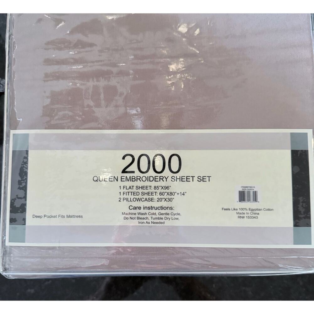 2000 Series Queen Size Sheets In Brown Feels Like Cotton 100% Microfiber NWT